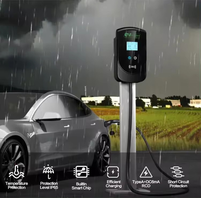 Sortie CA 22 kW 2 stations de recharge EV pour voiture électrique étanche 380v Voltage d'entrée